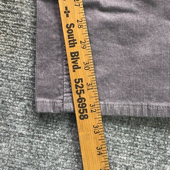 St John's Bay‎ Pants Women's 4 Gray Corduroy Straight Leg 29x32 Business Causal - Picture 4 of 12
